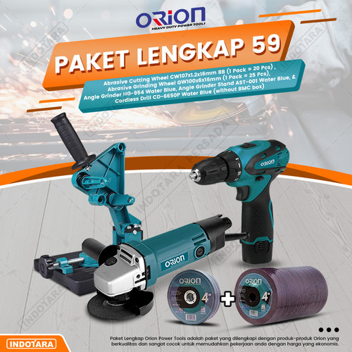Paket Lengkap 59 - Gerinda Tangan HG954 - Mesin Bor Tangan CD6650P
