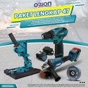 Paket Lengkap 47 - Gerinda Tangan CAG100 - Mesin Bor Tangan CD6650P
