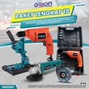 Paket Lengkap 15 - Gerinda Tangan HG9523 - Mesin Bor Tangan HD6601S