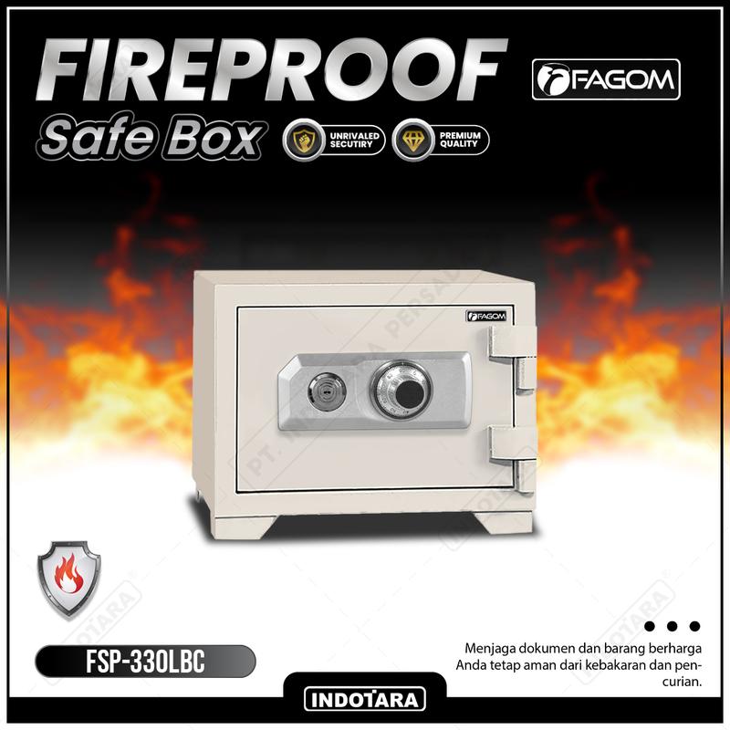 FAGOM Brankas Besi Anti Api - Brankas Kunci Kombinasi FSP-330LBC