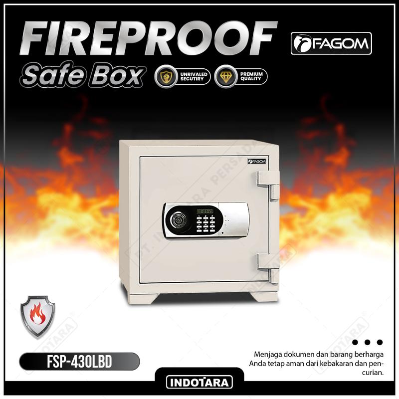 FAGOM Brankas Besi Anti Api Manual - With Digital Lock
