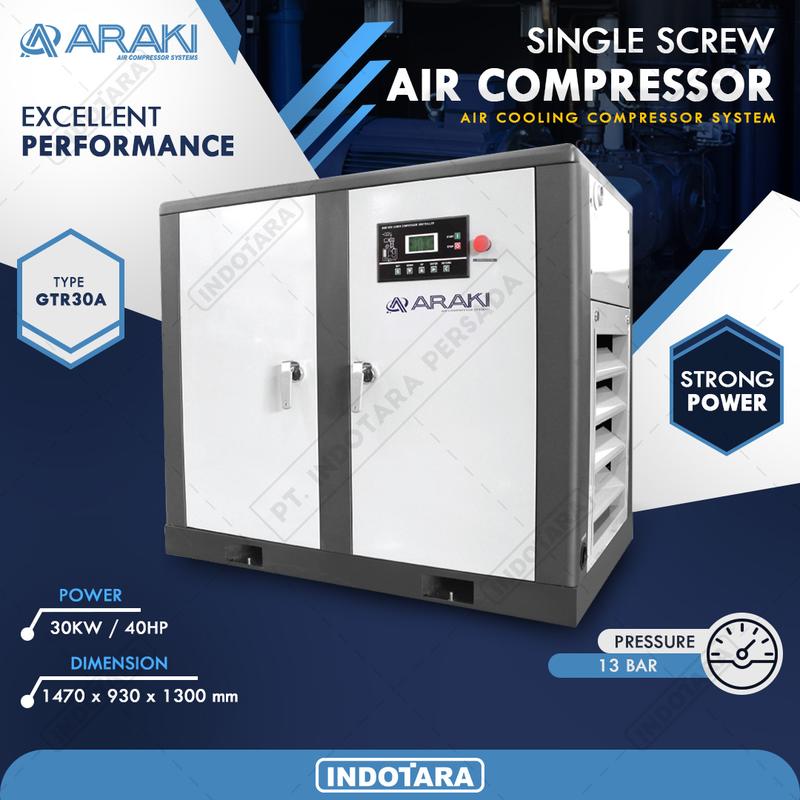ARAKI Screw Compressor GTR30A LW 13 Bar
