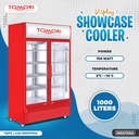 Tomori Display 2 Pintu / Showcase Cooler 1400 Liter - Red