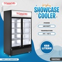 Tomori Display 2 Pintu / Showcase Cooler 1400 Liter - Black