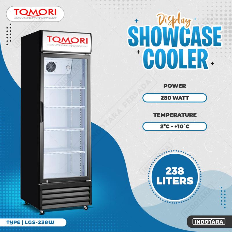 Tomori Display 1 Pintu / Showcase Cooler 600 Liter - Black