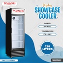 Tomori Display 1 Pintu / Showcase Cooler 600 Liter - Black