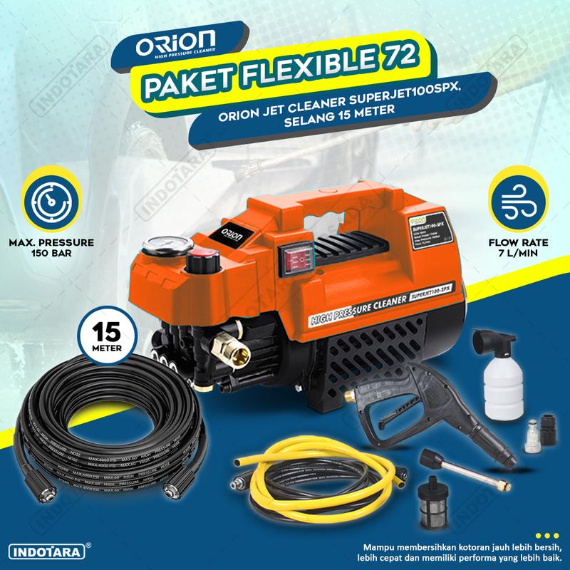 Paket Flexible 65-68 - Orion Superjet100SPX - Selang 15 Meter