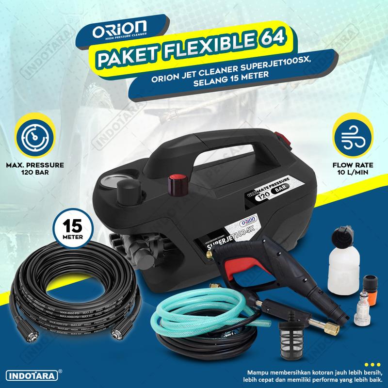Paket Flexible 60-64 - Orion Superjet100SX - Selang 15 Meter