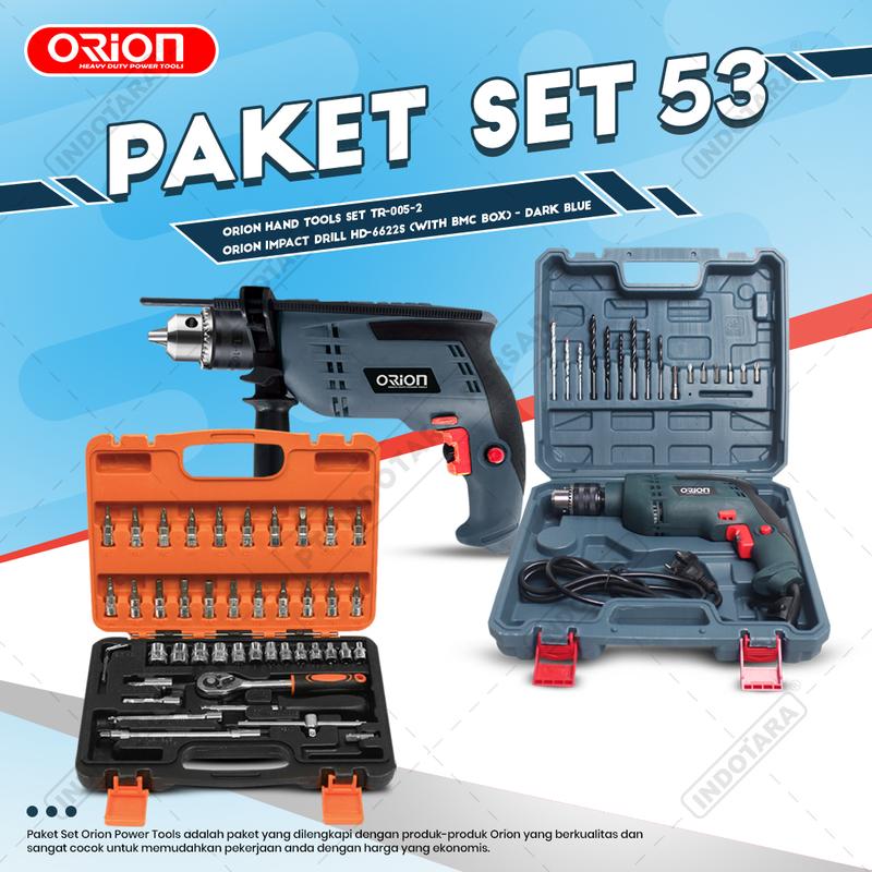 Paket Set 53 - Impact Drill HD-6622S - Hand Tools TR-005-2