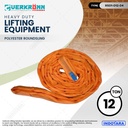 Verkronn Polyester Roundsling / Tali Angkat Kapasitas 12 Ton