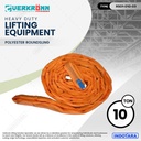Verkronn Polyester Roundsling / Tali Angkat Kapasitas 10 Ton