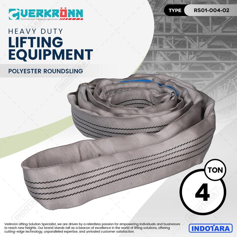 Verkronn Polyester Roundsling / Tali Angkat Kapasitas 4 Ton
