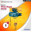 Electric Wire Rope Hoist 1 Ton Samsung Hoist SN01