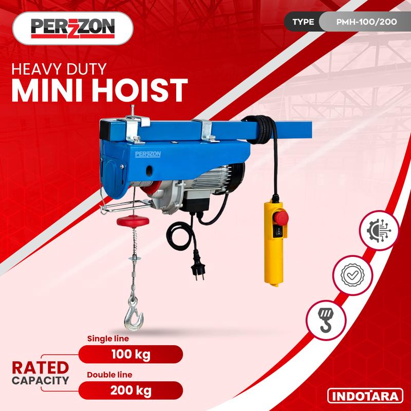 Mini Electric Hoist Dengan Berbagai Kapasitas Angkut / Perzzon Mini Hoist