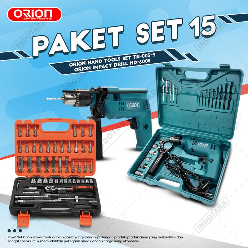 Paket Set 15 - Impact Drill HD-600S - Hand Tools TR-005-3