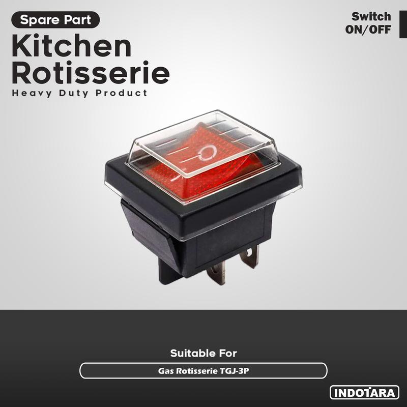 Switch ON/OFF Tomori Gas Rotisserie TGJ-3P