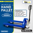 Hemnex Manual Hand Pallet 2, 3 Dan 5 Ton Dengan Berbagai Ukuran Garpu