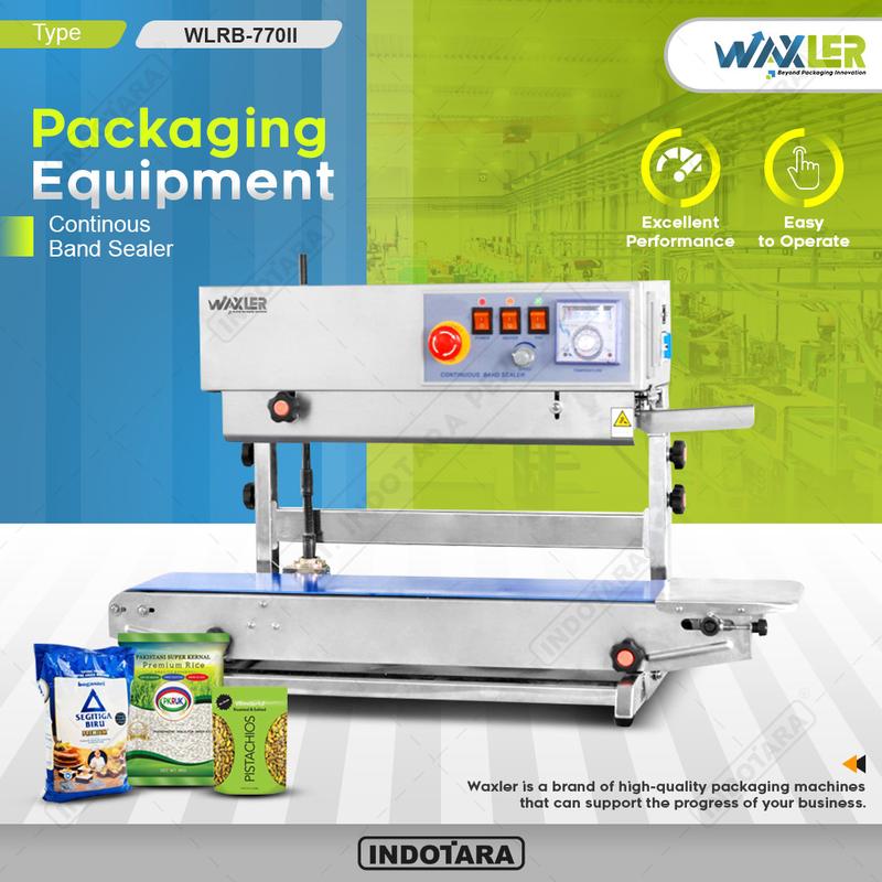 Mesin Segel Plastik Kemasan WLRB 770II Continuous Band Sealer WAXLER