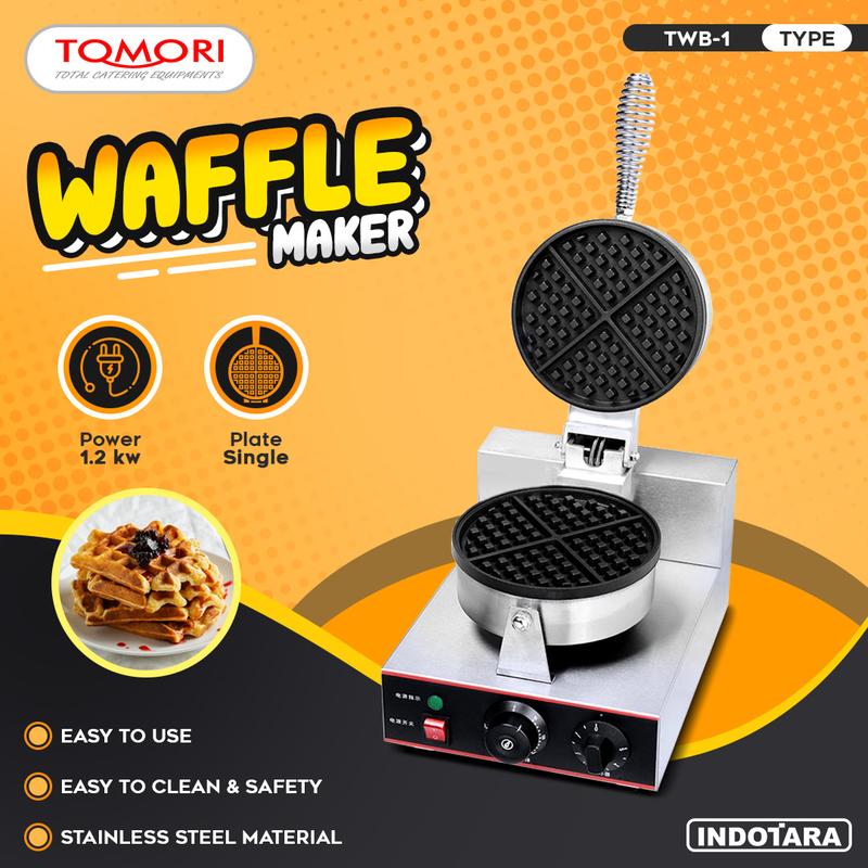 Cetakan Waffle / Waffle Maker Single - Tomori TWB1