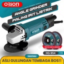 Mesin Gerinda Tangan 4 1/2 Inch / Angle Grinder Orion - HG-954V (Variable Speed) 4 1/2 Inch