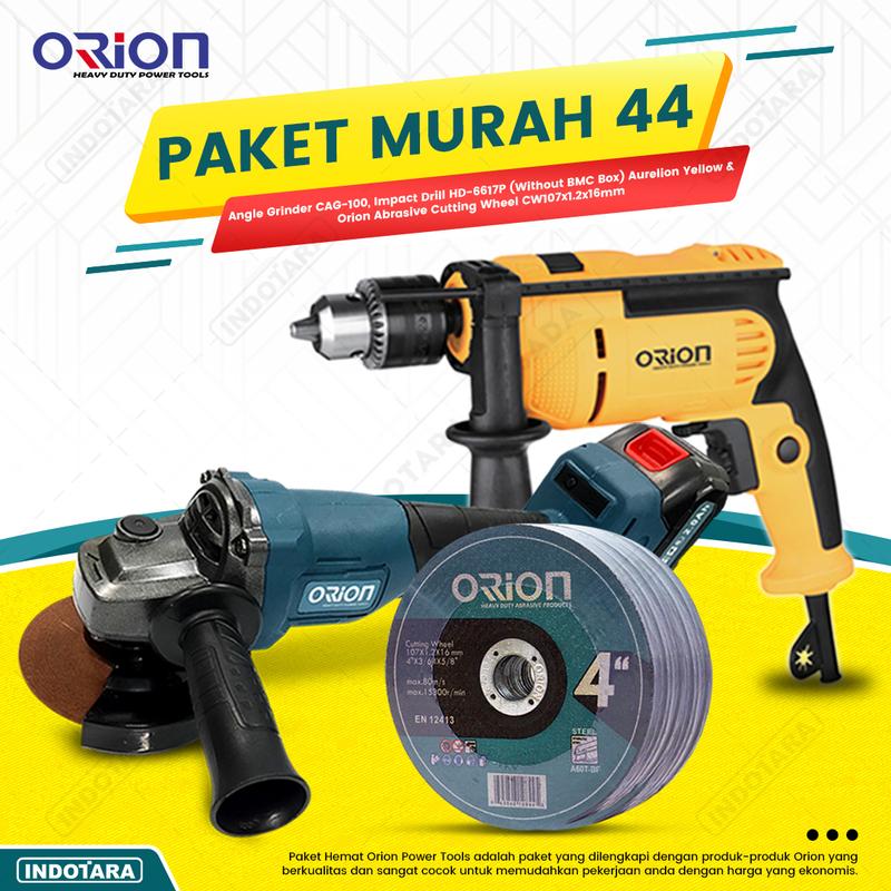 Paket Murah 44 - Gerinda Tangan CAG100 - Mesin Bor Tangan HD6617P