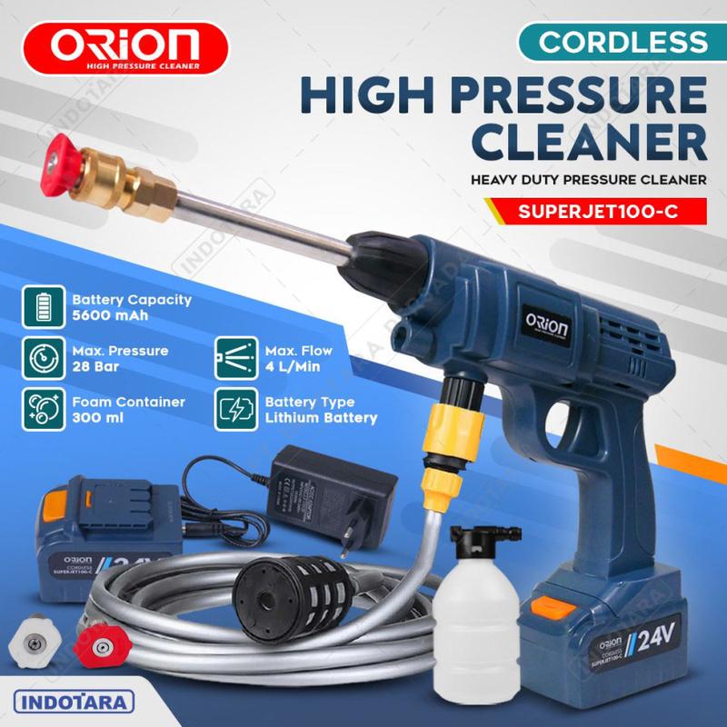 Alat steam cuci motor & mobil Jet Cleaner Baterai - Orion SUPERJET100C