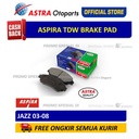 Brake Pad Aspira TDW untuk Mobil: JAZZ 03-08