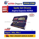 Spoke Set Chrome ASPIRA EXPOSIO Depan Motor Mio, Mio J