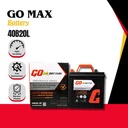 Go Max Battery Aki Mobil CALYA / SIGRA 40B20L / NS40ZL Aki kering 12v 40Ah CCA330 bebas perawatan