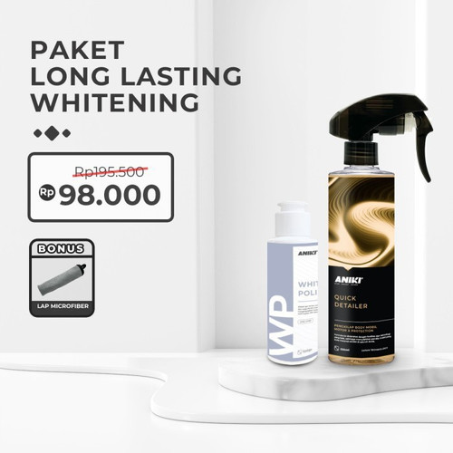 Aniki Promo Long Lasting Whitening Buy 2 Get 1 Free Microfiber