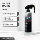 ANIKI Glass Rapid 250ml - Efek Daun Talas / Glass Coating