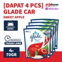 (Dapat 4 pcs) Glade Car Sweet Apple Gel 70gr