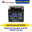 Aki Motor MF GS ASTRA GTZ6V Vario 125 esp,Vario 150,Beat ISS, Mio SSS