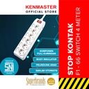 Kenmaster Stop Kontak 6 Lubang F-66 6 4M Stopkontak Colokan Listrik Colokan Putih