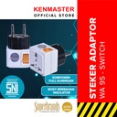Kenmaster Steker WA9S On Off / Colokan Listrik / Colokan Saklar