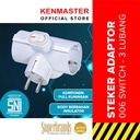 Kenmaster Steker Switch 006 Steker T Steker Cabang / Colokan Saklar