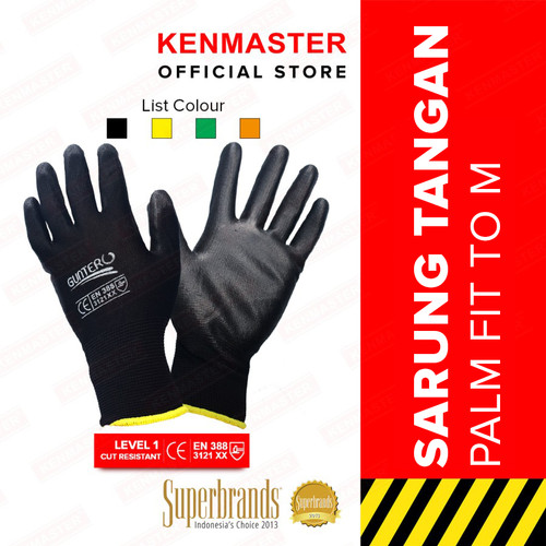 Gunter Sarung Tangan Pelindung Hitam Uk. S Sarung Tangan Safety Sarung Tangan Kerja Gloves