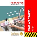 Rak Gantung Wastafel SY-P88 / Rak Spons / Rak Serbaguna / Rak Multifungsi / Rak Sabun / Rack Organizer Pink
