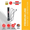 Brennenstuhl Stop Kontak 6 Lubang + 2 Lubang USB Premium Line 30.000A Surge Protection Adaptor 3 Meter / Surge Protector / Colokan Anti Petir / Colokan Listrik Anti Petir / Terminal Listrik / Stopkontak / Kabel Sambung / Colokan Sambung