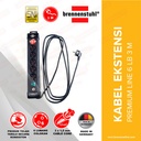 Brennenstuhl Stop Kontak 6 Lubang Premium Line / Stopkontak / Colokan Listrik / Terminal Listrik / Kabel Sambung / Colokan Sambung