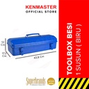 Kenmaster Tool Box Besi 1 Susun Merah / Biru / Toolbox Besi / Tempat Penyimpanan Perkakas / Tempat Penyimpanan Multifungsi - Kotak Perkakas - Kotak Serbaguna - Kotak Peralatan