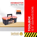 Kenmaster Tool Box Plastik 12,5 Inch / Toolbox Plastik / Tempat Penyimpanan Perkakas / Tempat Penyimpanan Multifungsi - Kotak Perkakas - Kotak Serbaguna Kotak Peralatan
