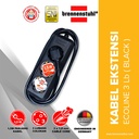 Brennenstuhl Stop Kontak 3 Lubang Eco Line 1,5 Meter Hitam / Stopkontak / Colokan Listrik / Terminal Listrik / Kabel Sambung / Colokan Sambung