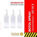 Botol Parfum 100 ML Botol Parfum 60 ML Botol Parfum 50 ML - per 3 Pcs Bottle Spray / Botol Parfum Refill / Botol Parfum Plastik / Botol Plastik