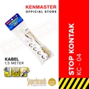 Kenmaster Stop Kontak Stopkontak Colokan Listrik Colokan 4 Lubang KC-04 KM (KTG POLY BAG)