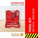 Kenmaster Tool Kit Set 100 pcs N2 - BLACK (BEST SELLER!!!) / Kunci Sok Set / Kunci Peralatan / Toolkit Set / Tool Kit Perkakas / Tool Box / Toolbox - Kotak Peralatan