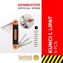 Kenmaster Kunci L Lipat 9 Pcs Crum