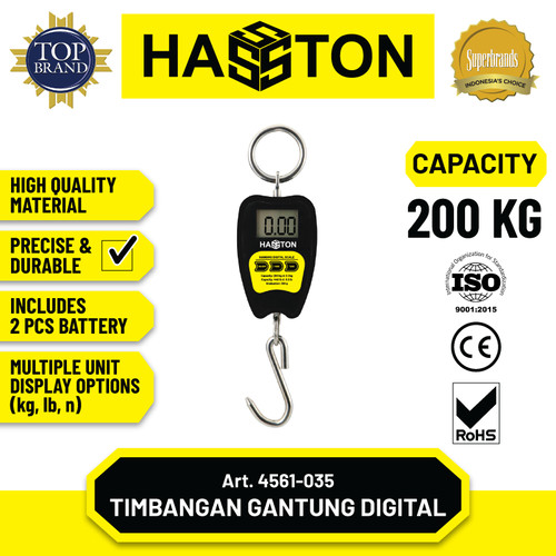 Hasston Timbangan Gantung Digital 200kg / Hanging Digital Scale (4561-035)