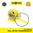 Hasston Rol Meter Transparan 3m x 19mm / Tape Measure (3420-031)