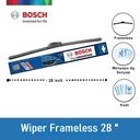Bosch Wiper Frameless Mobil New Clear Advantage 28